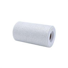 ROTOLO TULLE 12,5X25MT BIANCO GLITTER