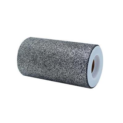 ROTOLO TULLE 12,5X25MT PRESTIGE SILVER GLITTER