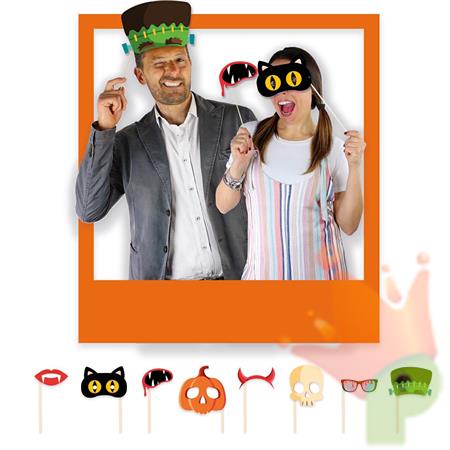 PHOTO BOOTH 20CM HALLOWEEN 8PZ