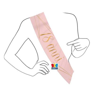 FASCIA PREMIO METAL 18 ANNI ROSE GOLD 168 CM