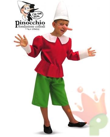 COSTUME PINOCCHIO TAGLIA VI 4-5 ANNI 114 CM