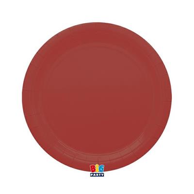 PIATTI ECOLOR ROSSO INTENSO 24 CM 25 PZ