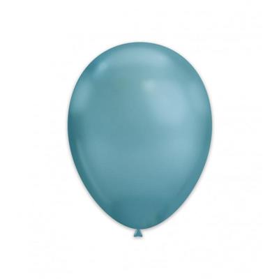 PALLONCINI 13INCH 33CM CHROME BLU 50PZ