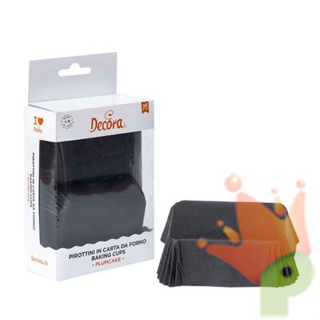 PIROTTINI PLUM CAKE 80X50X32MM NERO 36PZ