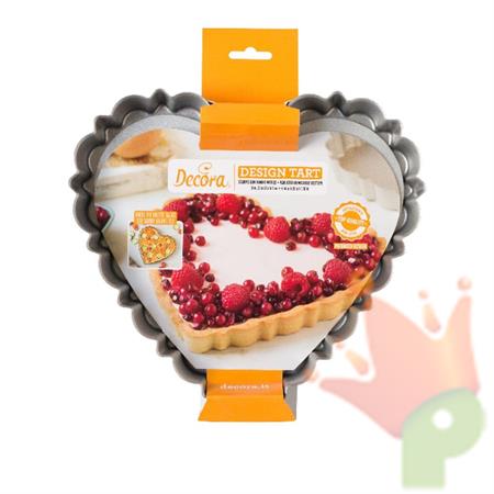 STAMPO CROSTATA CUORE FONDO MOBILE 25X23XH3 CM ANTIADERENTE