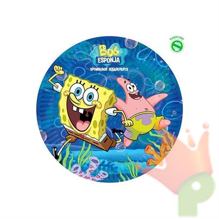 PIATTI SPONGEBOB 8 PZ 23 CM