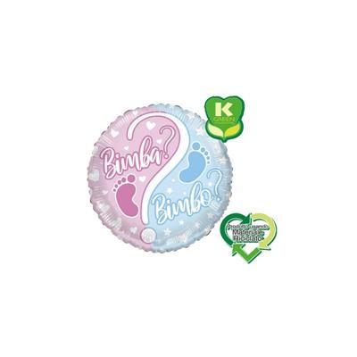 PALLONCINO BABY SHOWER BIMBA O BIMBO MYLAR 18INCH 46 CM