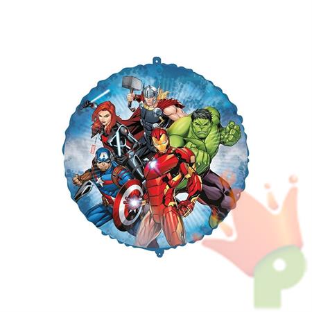 PALLONCINO MYLAR AVENGERS 45 CM CON PESETTO E NASTRINO