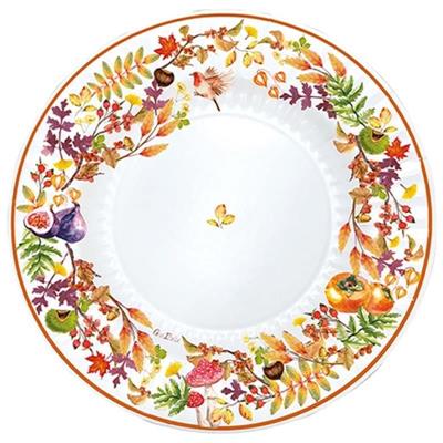 PIATTI IN CARTONCINO TEMA AUTUNNO 27 CM 8 PZ