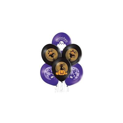 PALLONCINI LATTICE SPOOKY HALLOWEEN 30 CM 6 PZ