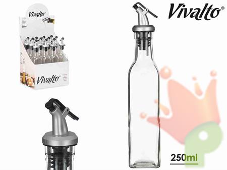 OLIERA IN VETRO CON TAPPO DOSATORE 250 ML