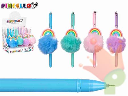 PENNA POMPON ARCOBALENO COLORE ASSORTITO