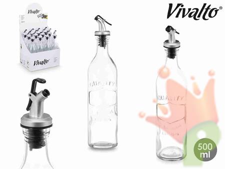 OLIERA IN VETRO TRASPARENTE 500 ML