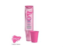 BICCHIERI IN PLASTICA FUCSIA 50 PZ 200 CC