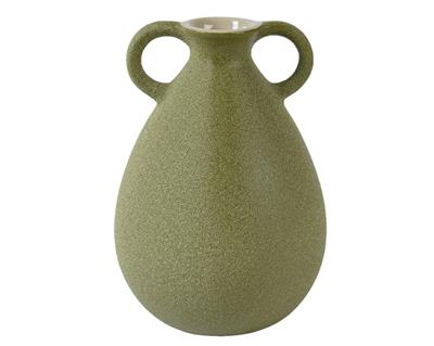 VASO IN GRES VERDE 2 MANICI H.18,5X13 CM