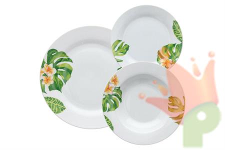 SERVIZIO TAVOLA OLIMPIA TROPICAL 18PZ