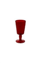 BICCHIERE CALICE MEMENTO ROSSO H.15,5 CM METACRILATO