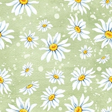 TOVAGLIOLI 3V 33X33 DAISIES GREEN 20PZ