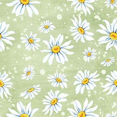 TOVAGLIOLI 3V 33X33 DAISIES GREEN 20PZ