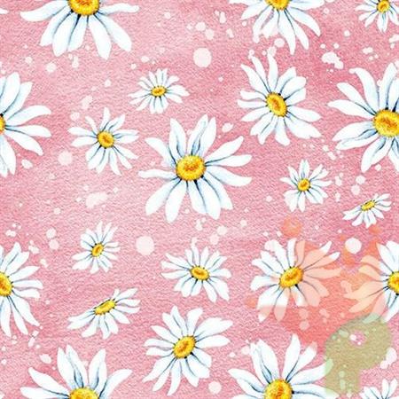 TOVAGLIOLI 3V 33X33 DAISIES ROSE 20PZ