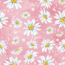 TOVAGLIOLI 3V 33X33 DAISIES ROSE 20PZ