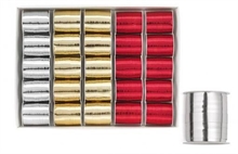 NASTRO SPLENDID MM10X10MT ORO/ROSSO/ARGENTO 25PZ