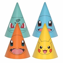 CAPPELLINI IN CARTA PERSONAGGI POKEMON 8 PZ 16 CM