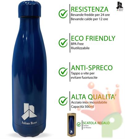 BORRACCIA TERMICA BLUE NAVY JULIAN ROSS 500 ML