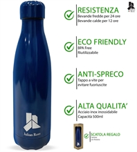 BORRACCIA TERMICA BLUE NAVY JULIAN ROSS 500 ML