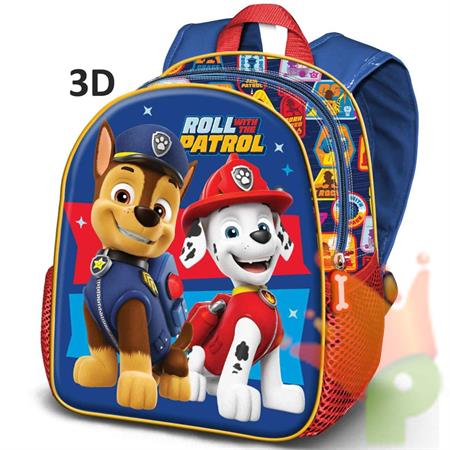 ZAINO ASILO PAW PATROL 3D 31X26X11 CM