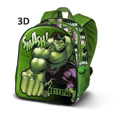 ZAINO ASILO HULK AVANGERS 3D 21X26X11 CM