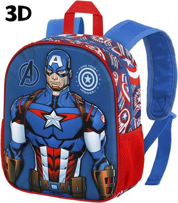 ZAINO ASILO CAPITAN AMERICA AVENGERS 3D 31X26X11 CM