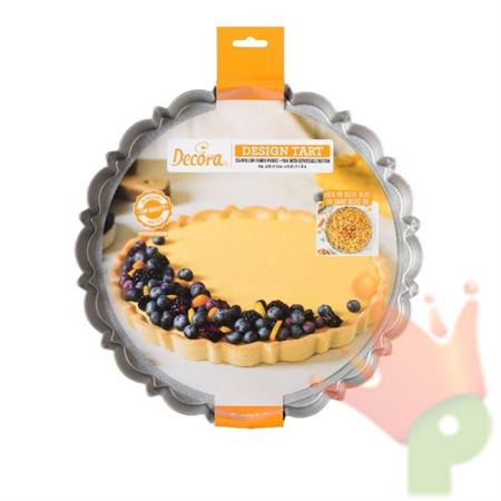 STAMPO CROSTATA FONDO MOBILE ANTIADERENTE DESIGN L 30 X 3