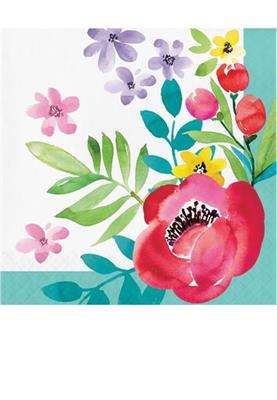 TOVAGLIOLI FIORI PAPAVERI PRIMAVERILI 33X33 CM 16 PZ