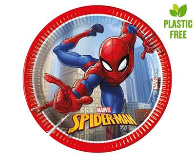 PIATTI SPIDERMAN CRIME 20 CM 8 PZ