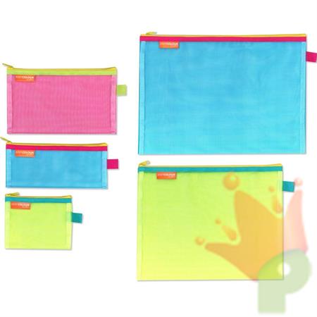 BUSTA IN RETINA CON ZIP 30X23 CM FLUO ARDA