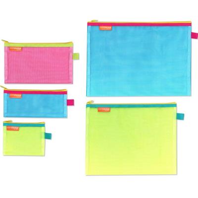 BUSTA IN RETINA CON ZIP 30X23 CM FLUO ARDA