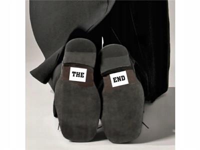 ADESIVI -THE END- SUOLA SCARPE MATRIMONIO 2PZ