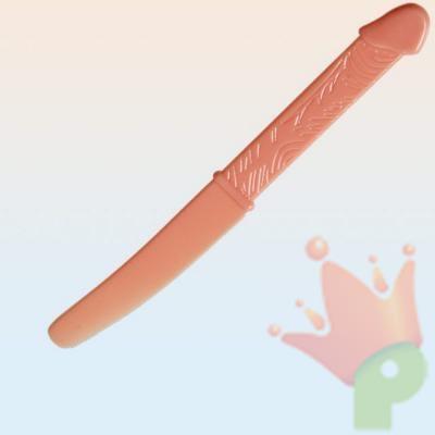 COLTELLO IN PLASTICA PENE 17CM 6PZ