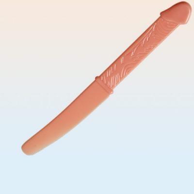 COLTELLO IN PLASTICA PENE 17CM 6PZ