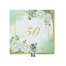 TOVAGLIOLI 50° ANNIVERSARIO EUCALIPTO 16 PZ 25X25 CM