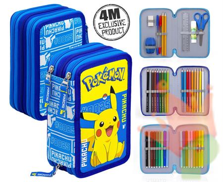 ASTUCCIO 3ZIP POKEMON INCLUDE 45 PZ