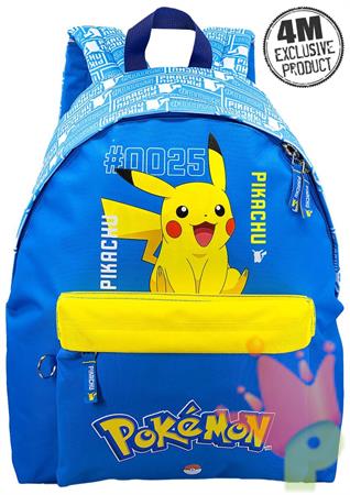 ZAINO AMERICANO POKEMON BLU 41X31X18 CM