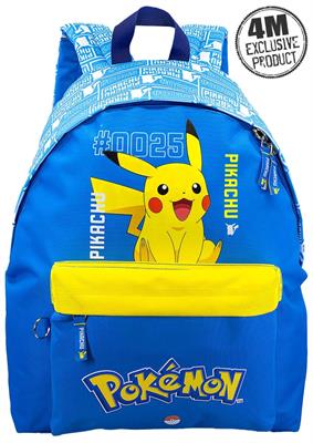 ZAINO AMERICANO POKEMON BLU 41X31X18 CM