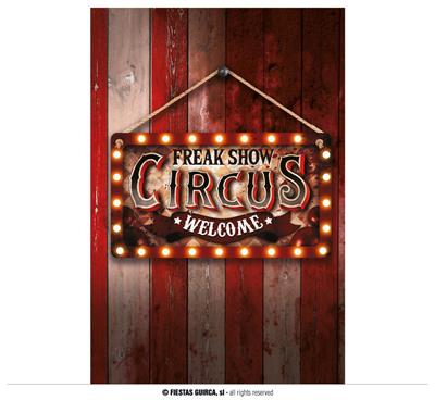 CARTELLO CIRCUS 35X20 IN LEGNO