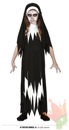 COSTUME SUORA HORROR BAMBINA TG. 7-9 ANNI