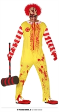 COSTUME ZOMBIE BURGER CLOWN ADULTO TG. 52-54 L