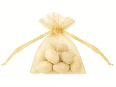 SACCHETTO ORGANZA 7,5X10CM ORO 20PZ