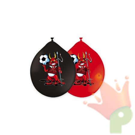 PALLONCINI 10 INCH DIABLOTTO ROSSO NERO 20 PZ