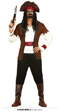 COSTUME PIRATA DEI SETTE MARI ADULTO TAGLIA  L 52 54